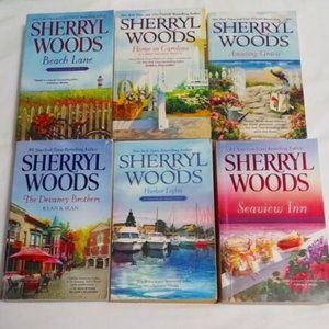 Sherryl Woods Lot of 6 Paperback Books - Harbor Light- Seaview Inn- Beach Home